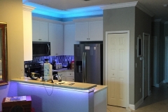 Kitchen renovation LED Lights West Chase bourgoing construction