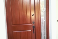 stain door